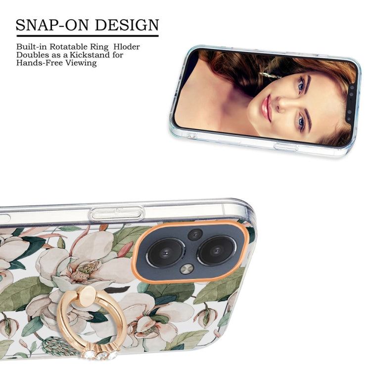 Ring IMD Flowers TPU Phone Case