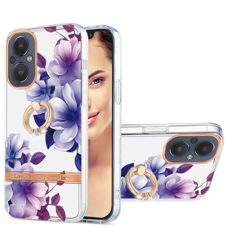 Ring IMD Flowers TPU Phone Case