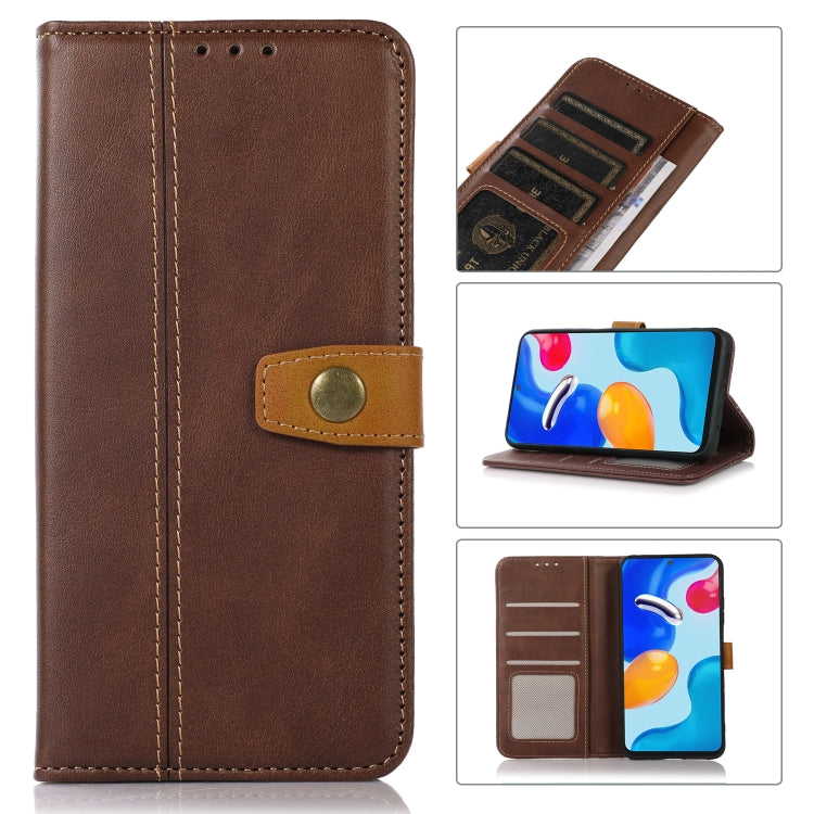 Stitching Thread Calf Texture Leather Phone Case