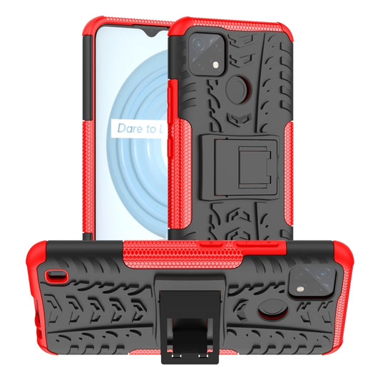 Tire Texture TPU + PC Phone Case with Holder, For OPPO Realme C21Y, For Motorola Moto G22/E32, For OPPO Realme C35