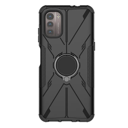 Armor Bear Shockproof PC + TPU Phone Case with Ring