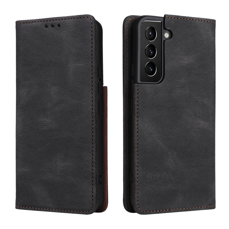 Simple Suction Closure Leather Phone Case