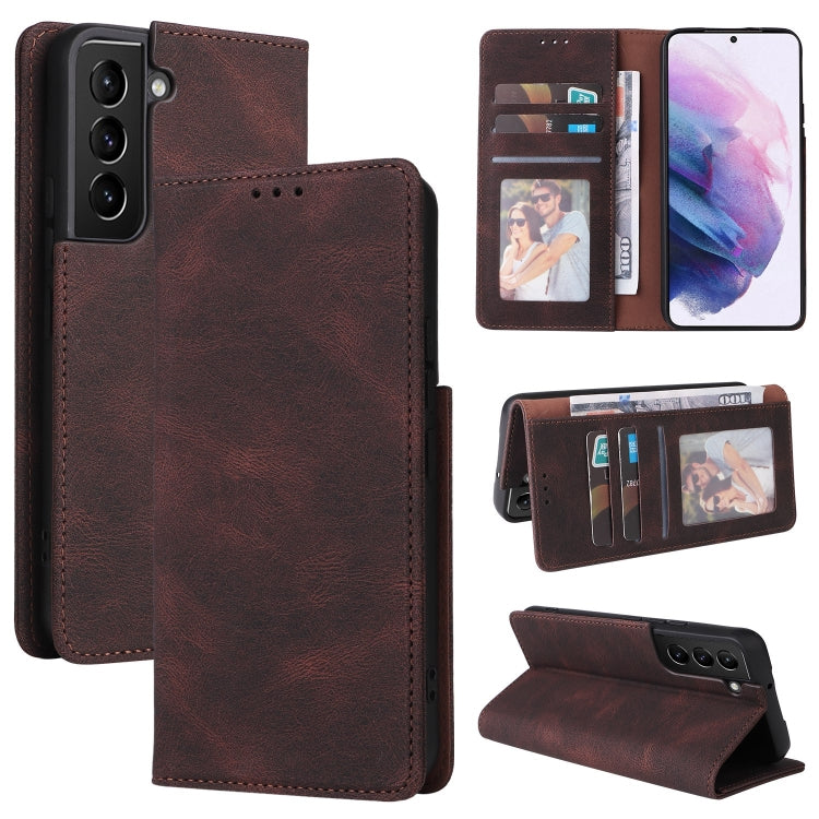 Simple Suction Closure Leather Phone Case