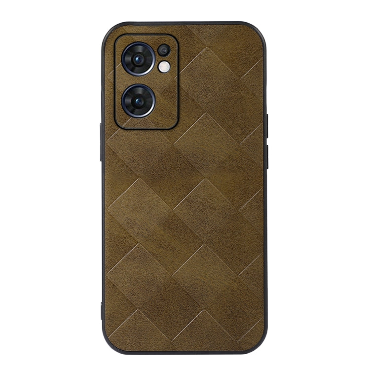 Weave Plaid PU Phone Case