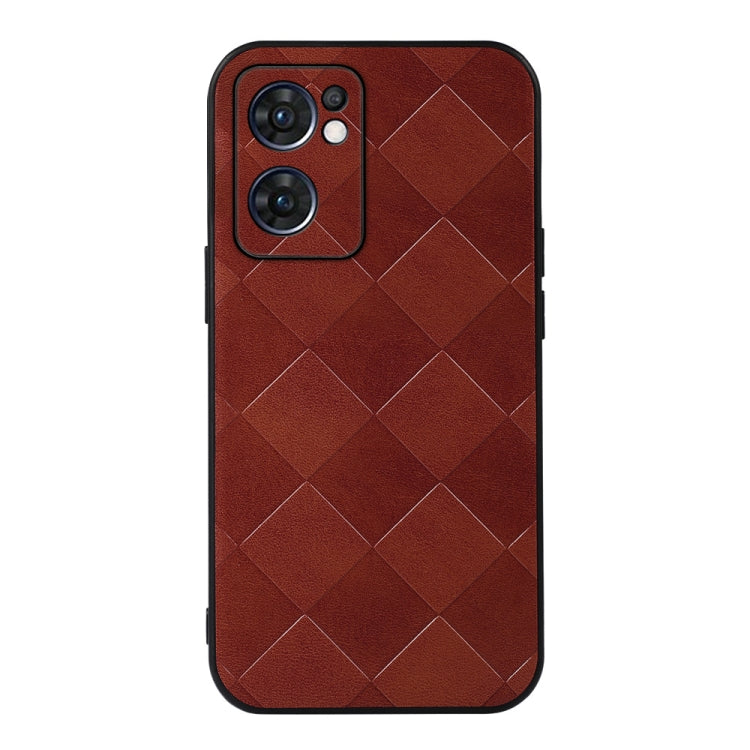 Weave Plaid PU Phone Case