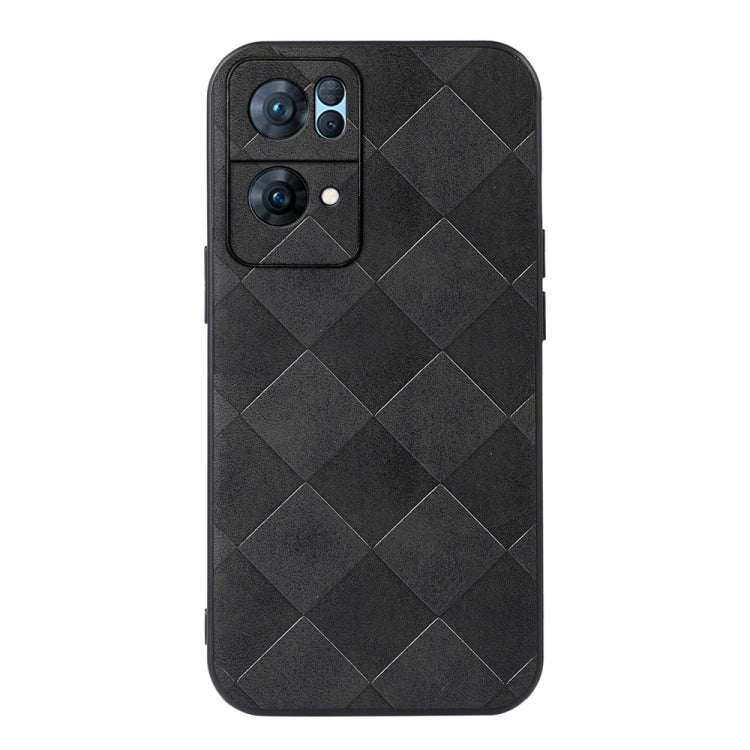 Weave Plaid PU Phone Case