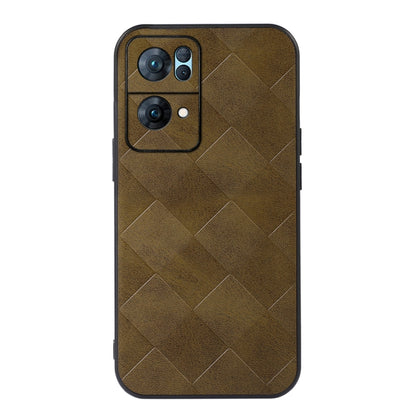 Weave Plaid PU Phone Case, For OPPO Reno7 5G International Version / Find X5 Lite, For OPPO Reno7 5G Chinese Version, For OPPO Reno7 Pro, For Sony Xperia 1 IV
