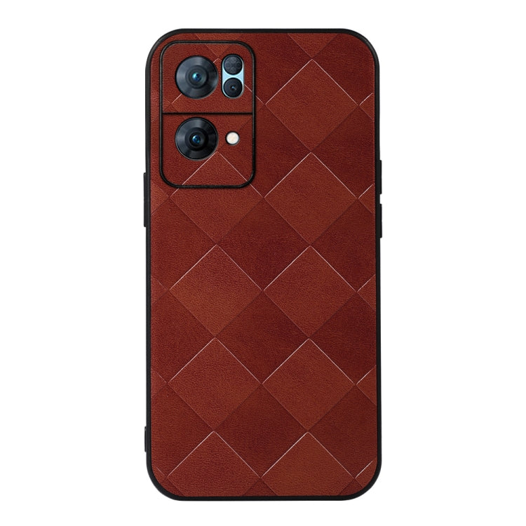 Weave Plaid PU Phone Case