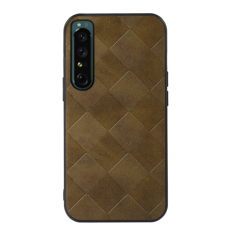 Weave Plaid PU Phone Case