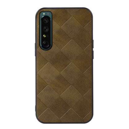 Weave Plaid PU Phone Case