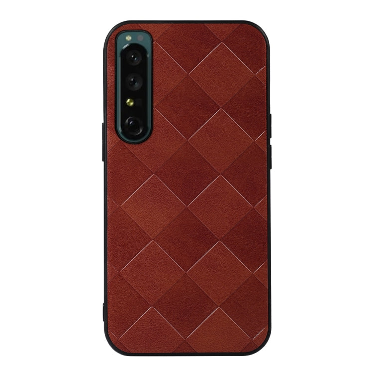 Weave Plaid PU Phone Case