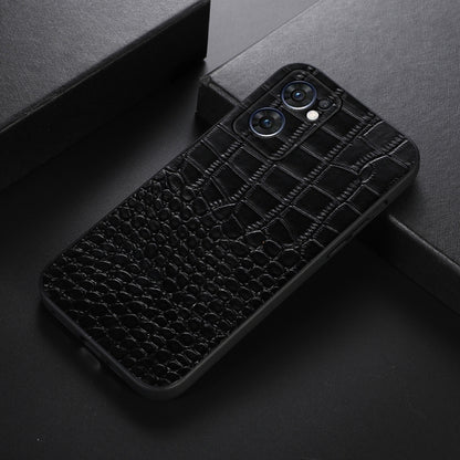 Crocodile Texture Genuine Leather Phone Case, For OPPO Reno7 5G International Version / Find X5 Lite, For OPPO Reno7 5G Chinese Version, For OPPO Reno7 Pro, For Sony Xperia 1 IV