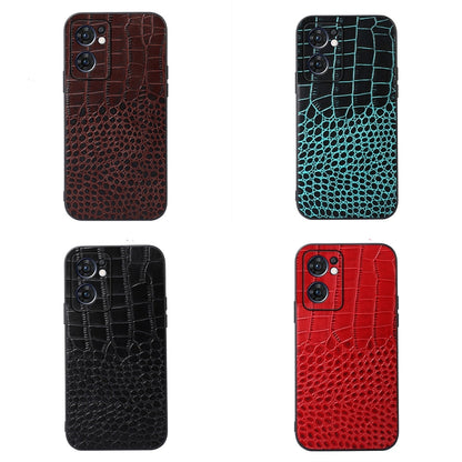 Crocodile Texture Genuine Leather Phone Case