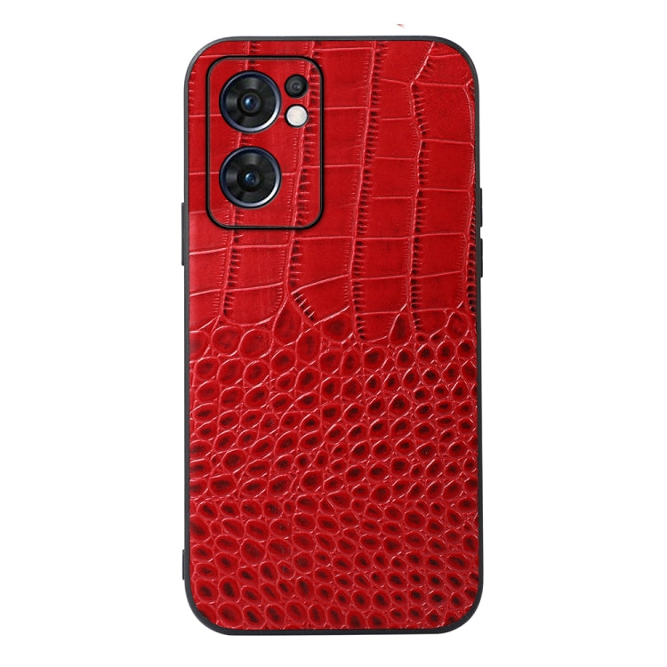 Crocodile Texture Genuine Leather Phone Case