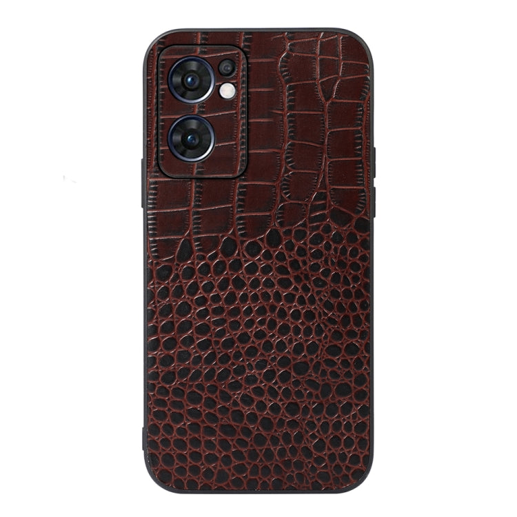 Crocodile Texture Genuine Leather Phone Case