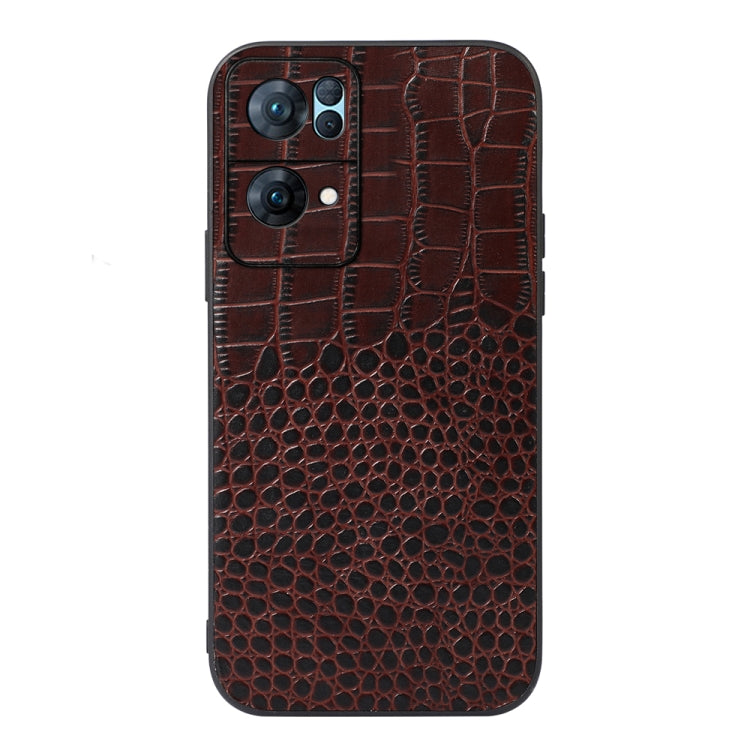 Crocodile Texture Genuine Leather Phone Case