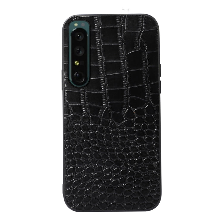 Crocodile Texture Genuine Leather Phone Case, For OPPO Reno7 5G International Version / Find X5 Lite, For OPPO Reno7 5G Chinese Version, For OPPO Reno7 Pro, For Sony Xperia 1 IV