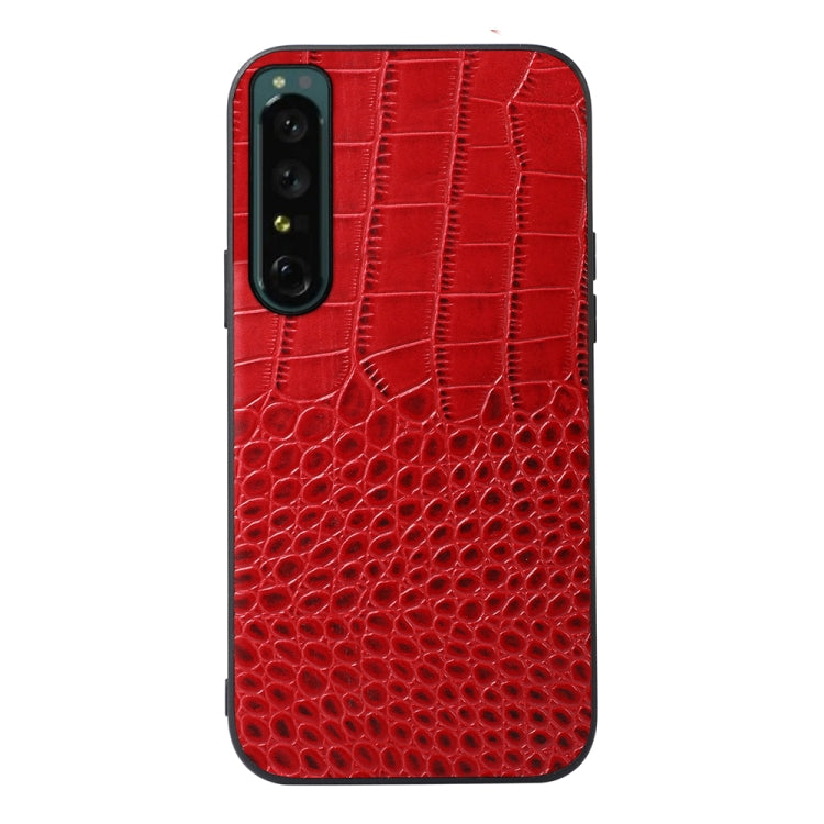 Crocodile Texture Genuine Leather Phone Case