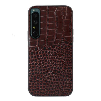 Crocodile Texture Genuine Leather Phone Case, For OPPO Reno7 5G International Version / Find X5 Lite, For OPPO Reno7 5G Chinese Version, For OPPO Reno7 Pro, For Sony Xperia 1 IV
