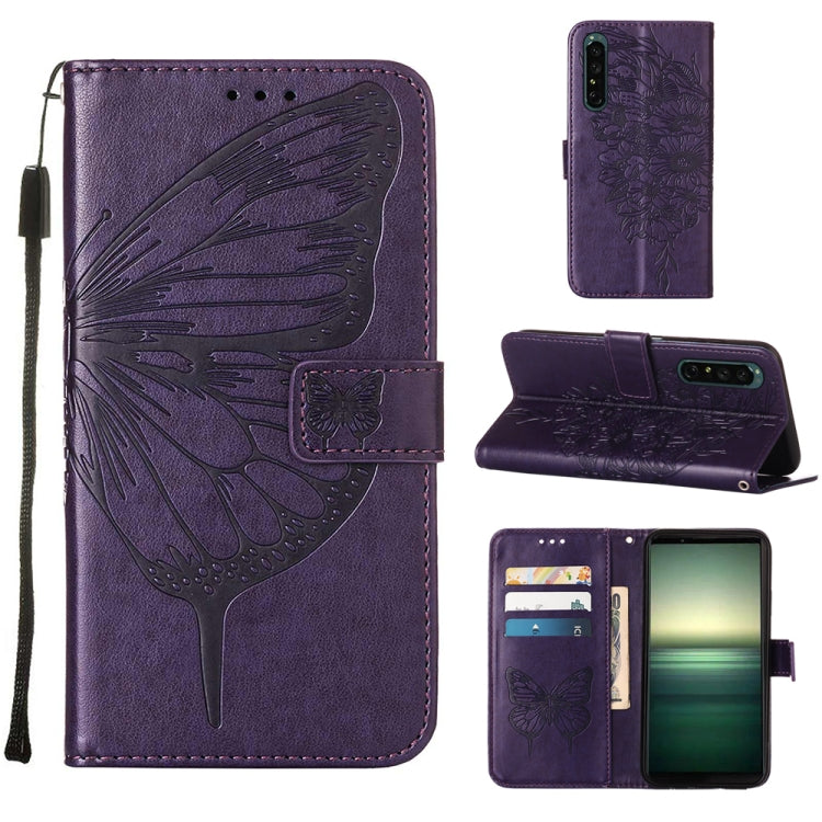 Embossed Butterfly Leather Phone Case, Series 1