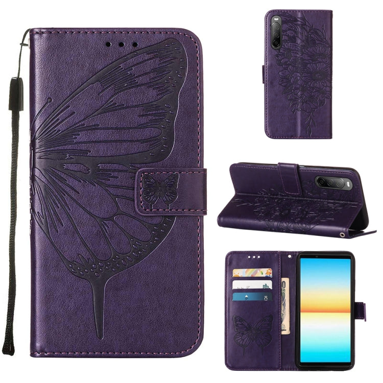 Embossed Butterfly Leather Phone Case, For OPPO Reno7 4G/F21 Pro, For Sony Xperia 1 IV, For Sony Xperia 10 IV