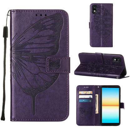 Embossed Butterfly Leather Phone Case, For Sony Xperia ACE III, For Xiaomi Redmi 10A, For Samsung Galaxy M33 5G