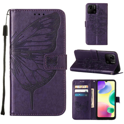 Embossed Butterfly Leather Phone Case, Series 3