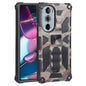 Camouflage Armor Shockproof TPU + PC Magnetic Protective Phone Case with Holder