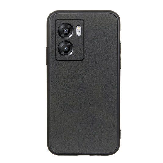 Accurate Hole Two-color Calf Texture PU Phone Case, For OPPO A57 5G, For OPPO K10 5G, For OPPO K10 Pro 5G, For OPPO Realme 9 Pro