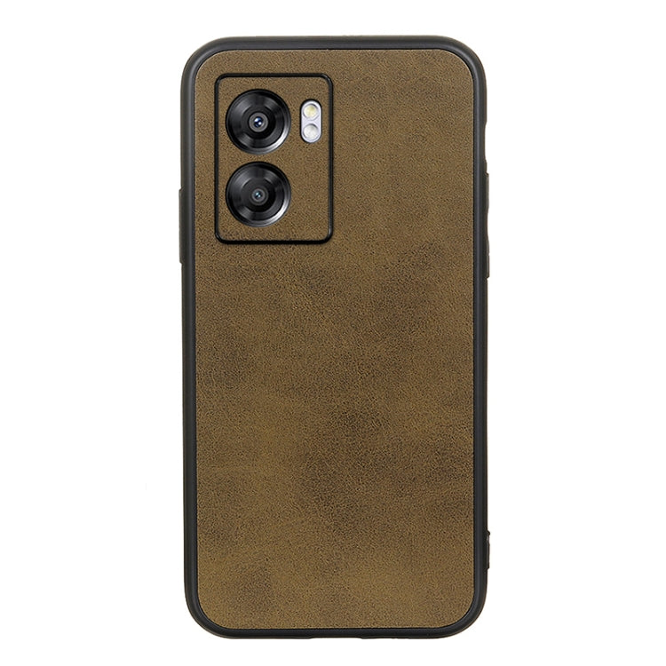 Accurate Hole Two-color Calf Texture PU Phone Case