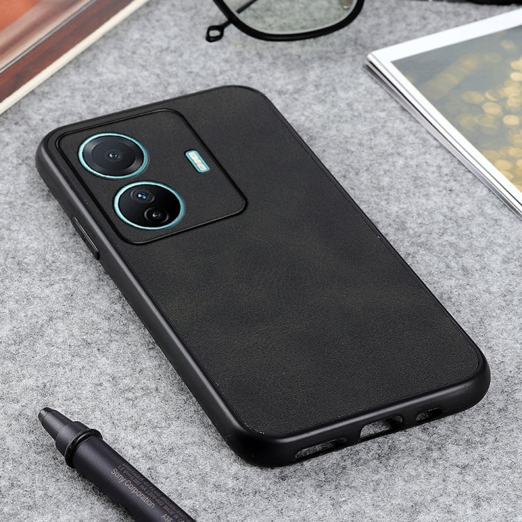 Accurate Hole Two-color Calf Texture PU Phone Case, For vivo S15e, For OnePlus Ace Accurate Hole