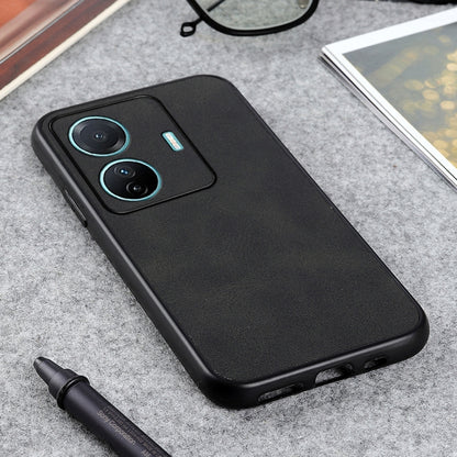 Accurate Hole Two-color Calf Texture PU Phone Case, For vivo S15e, For OnePlus Ace Accurate Hole