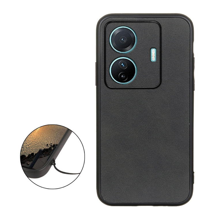 Accurate Hole Two-color Calf Texture PU Phone Case, For vivo S15e, For OnePlus Ace Accurate Hole