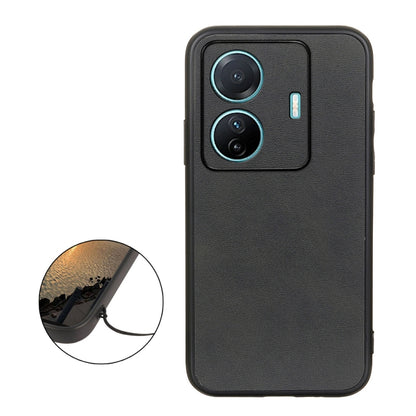 Accurate Hole Two-color Calf Texture PU Phone Case, For vivo S15e, For OnePlus Ace Accurate Hole