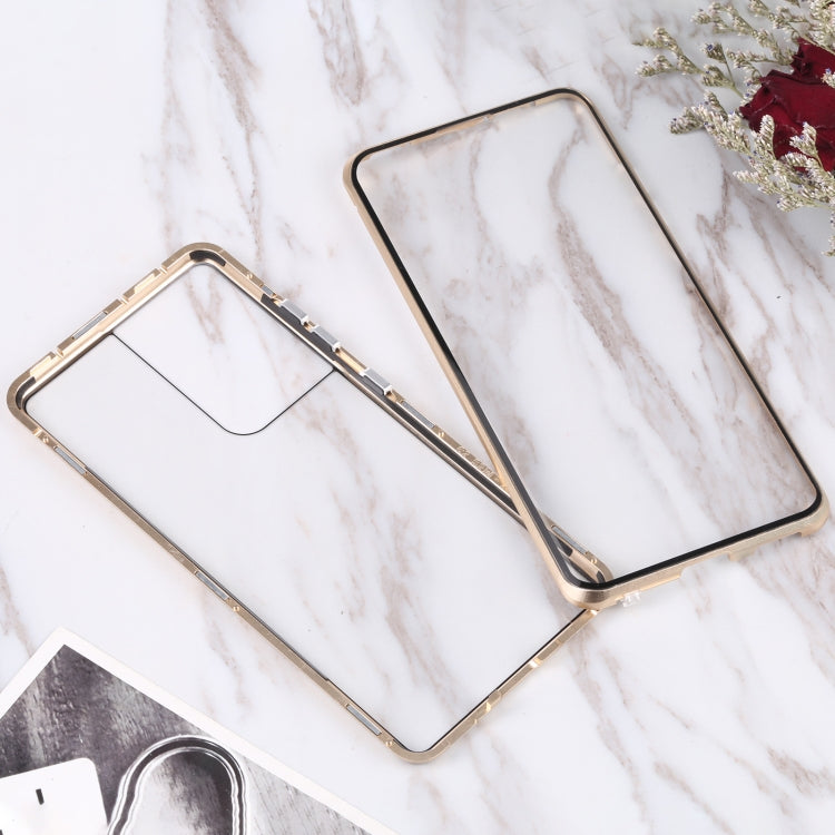 HD Magnetic Metal Tempered Glass Phone Case