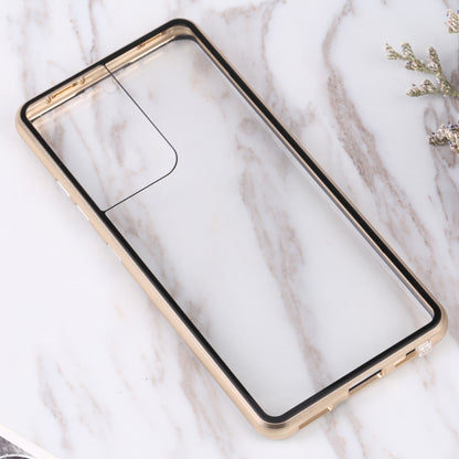 HD Magnetic Metal Tempered Glass Phone Case