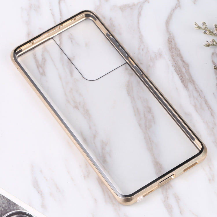 HD Magnetic Metal Tempered Glass Phone Case