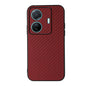 Accurate Hole Carbon Fiber Texture PU Phone Case