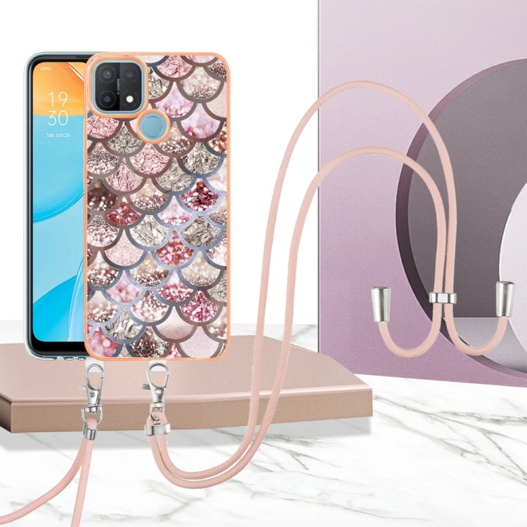 Electroplating IMD TPU Phone Case with Lanyard, For OPPO A15 / A15s, For OPPO A53s 5G / A55 5G, For OPPO A74 5G / A93 5G, For OPPO A94 5G / A95 5G