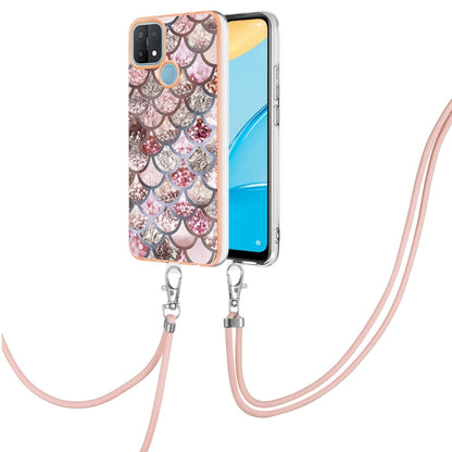 Electroplating IMD TPU Phone Case with Lanyard, For OPPO A15 / A15s, For OPPO A53s 5G / A55 5G, For OPPO A74 5G / A93 5G, For OPPO A94 5G / A95 5G