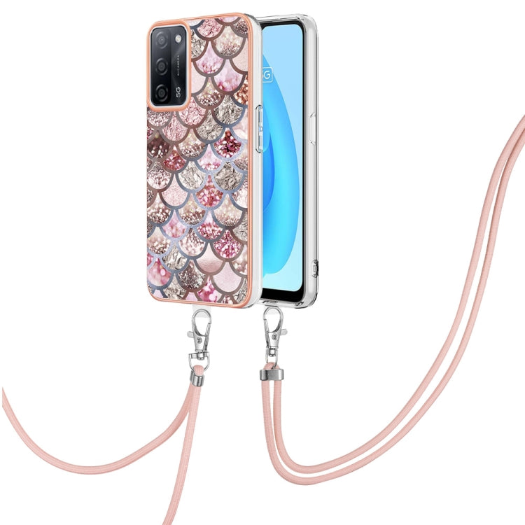 Electroplating IMD TPU Phone Case with Lanyard, For OPPO A15 / A15s, For OPPO A53s 5G / A55 5G, For OPPO A74 5G / A93 5G, For OPPO A94 5G / A95 5G