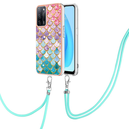 Electroplating IMD TPU Phone Case with Lanyard, For OPPO A15 / A15s, For OPPO A53s 5G / A55 5G, For OPPO A74 5G / A93 5G, For OPPO A94 5G / A95 5G