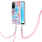 Electroplating IMD TPU Phone Case with Lanyard, For OPPO A15 / A15s, For OPPO A53s 5G / A55 5G, For OPPO A74 5G / A93 5G, For OPPO A94 5G / A95 5G