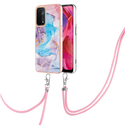 Electroplating IMD TPU Phone Case with Lanyard, For OPPO A15 / A15s, For OPPO A53s 5G / A55 5G, For OPPO A74 5G / A93 5G, For OPPO A94 5G / A95 5G