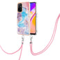 Electroplating IMD TPU Phone Case with Lanyard, For OPPO A15 / A15s, For OPPO A53s 5G / A55 5G, For OPPO A74 5G / A93 5G, For OPPO A94 5G / A95 5G