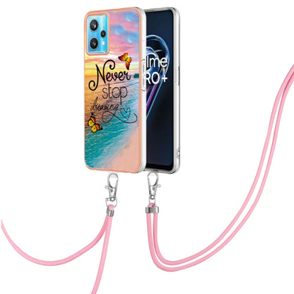 Electroplating IMD TPU Phone Case with Lanyard, For OPPO Realme 8i, For OPPO Realme 9 Pro+ 5G, For OPPO Realme 9 Pro 5G, For OPPO Realme 9i / A36 / A96 4G