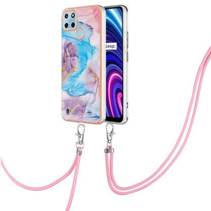 Electroplating IMD TPU Phone Case with Lanyard, For OPPO Realme C21Y / C25Y, For OnePlus N20 5G, For Nokia G20 / G10, For Nokia G21 / G11