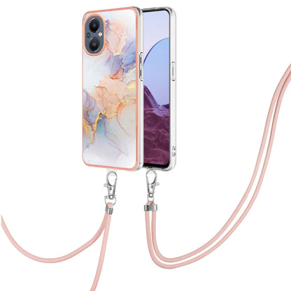 Electroplating IMD TPU Phone Case with Lanyard, For OPPO Realme C21Y / C25Y, For OnePlus N20 5G, For Nokia G20 / G10, For Nokia G21 / G11