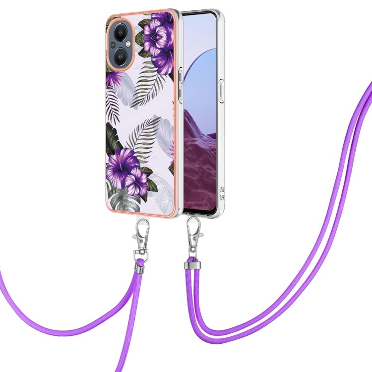 Electroplating IMD TPU Phone Case with Lanyard, For OPPO Realme C21Y / C25Y, For OnePlus N20 5G, For Nokia G20 / G10, For Nokia G21 / G11