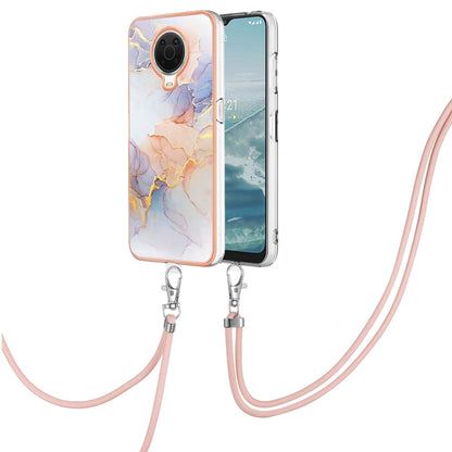 Electroplating IMD TPU Phone Case with Lanyard, For OPPO Realme C21Y / C25Y, For OnePlus N20 5G, For Nokia G20 / G10, For Nokia G21 / G11